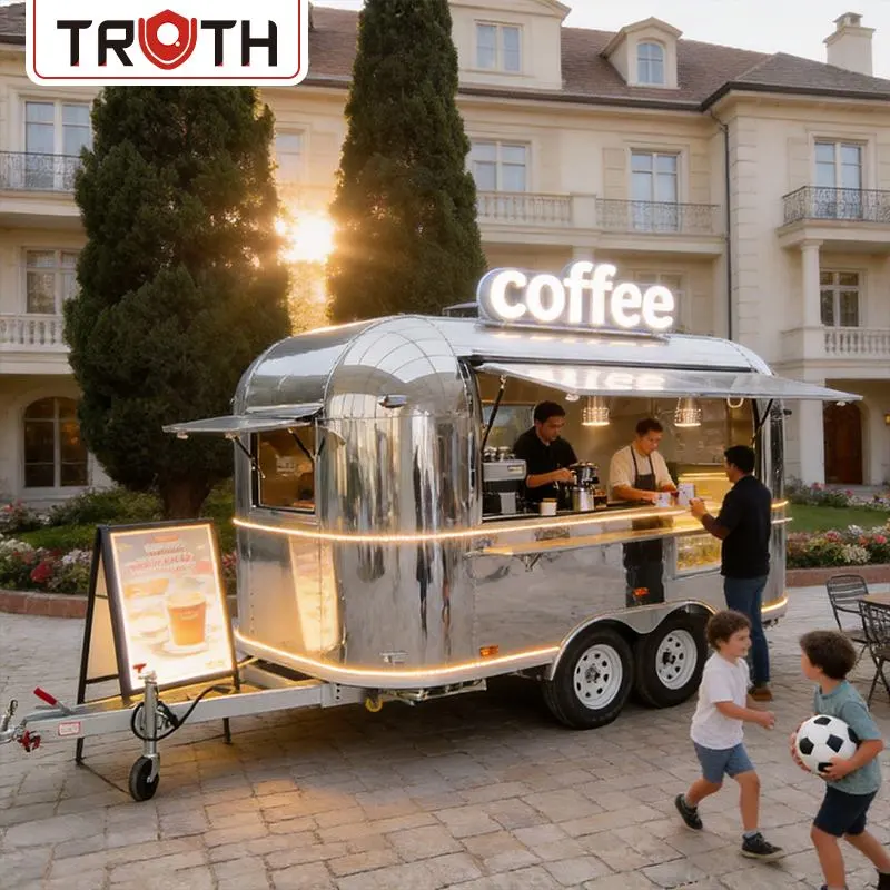 Food Truck Kaffeeanhänger Food Van Cart