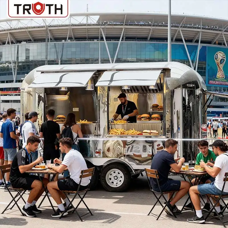 Vollständig mit Catering ausgestatteter Hot-Dog-Food-Anhänger