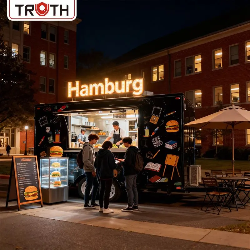 Hamburger mobiler Foodtrailer