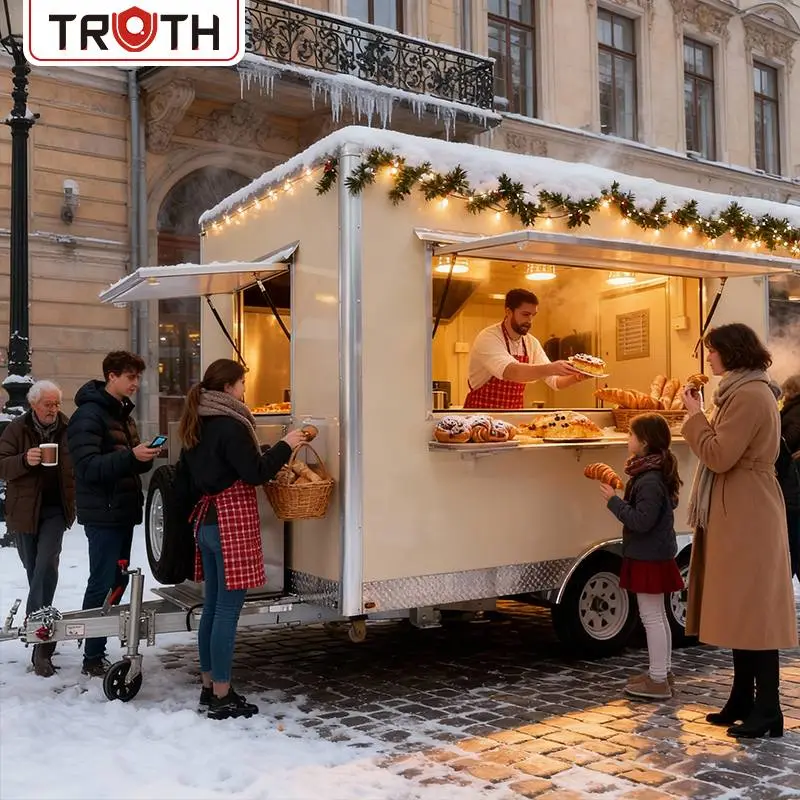 Hot Dog Square Mobiler Küchen-Essensanhänger