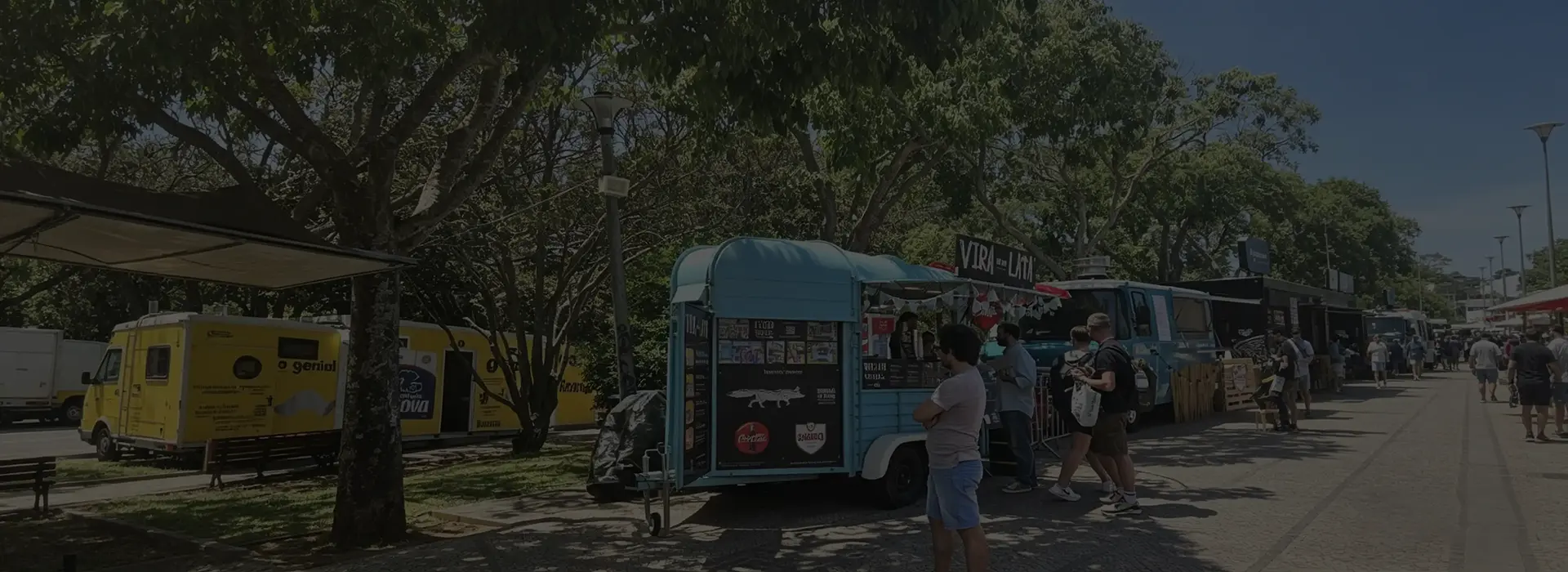 Custom built ice cream food trailer