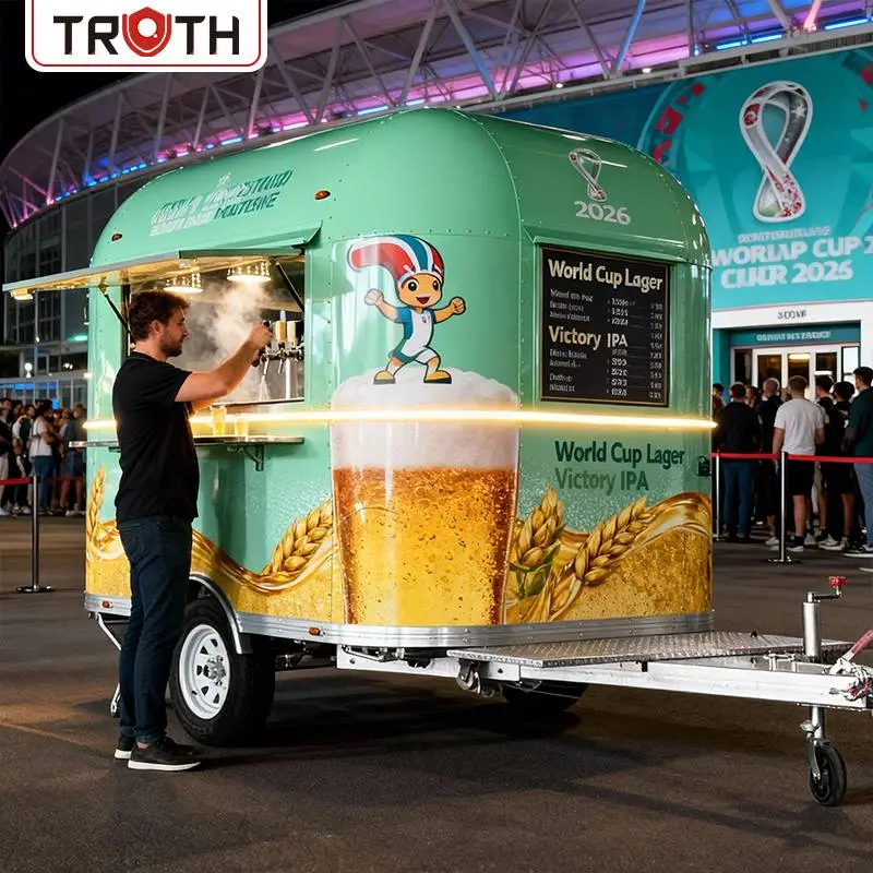 Mobiler Bierbarwagen, Kaffee- und Essensanhänger