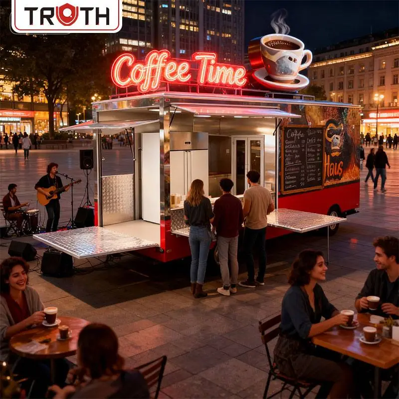 Mobiler Container-Foodtruck für Kaffee
