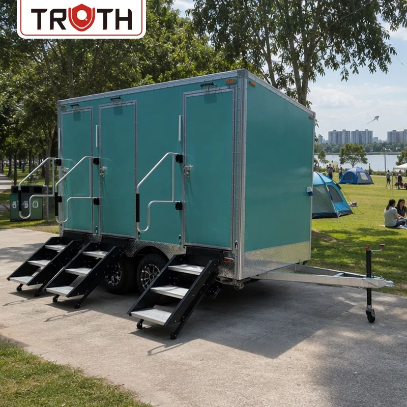 Toiletten- und Duschraum, mobiler Toilettenanhänger